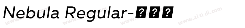 Nebula Regular字体转换